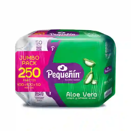 Pequeñín Toallas Húmedas con Aloe Natural