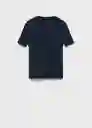 Jersey Camel Navy Talla L Mujer Mango