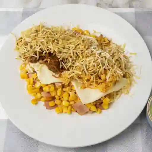 Duo mazorca de pollo+mazorca ropa vieja+gaseosa 1l