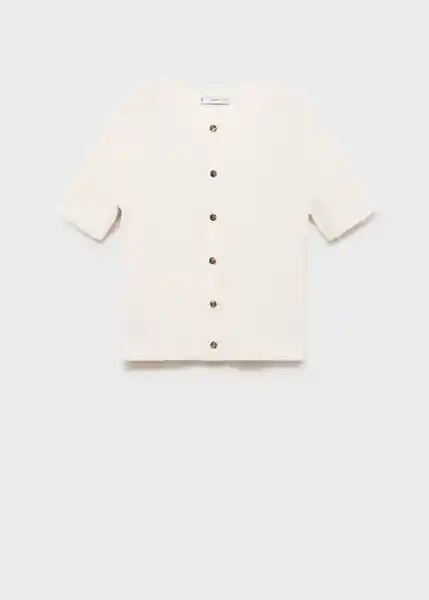 Cárdigan Toti Crudo Talla M Mujer Mango