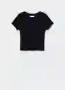 Camiseta Barco Negro Talla 20 Mango Teen Girl Mango