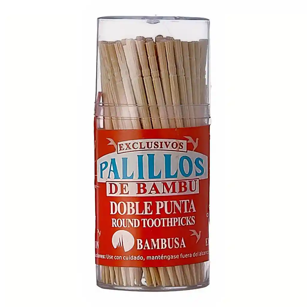 Bambusa Palillos de Bambú Doble Punta