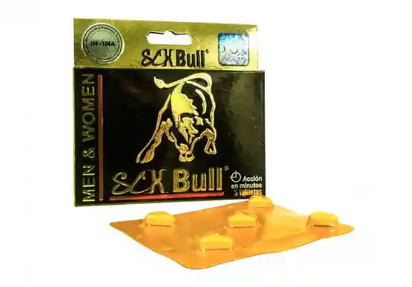 Sen Pastilla Afrodisíaca Scx Bull Para Hombre Y Mujer