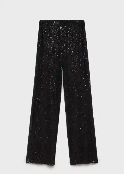 Pantalón Sequinp Negro Talla 22 Teen Niñas Mango