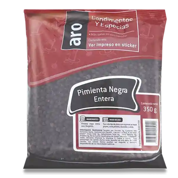 Aro Pimienta Negra Entera