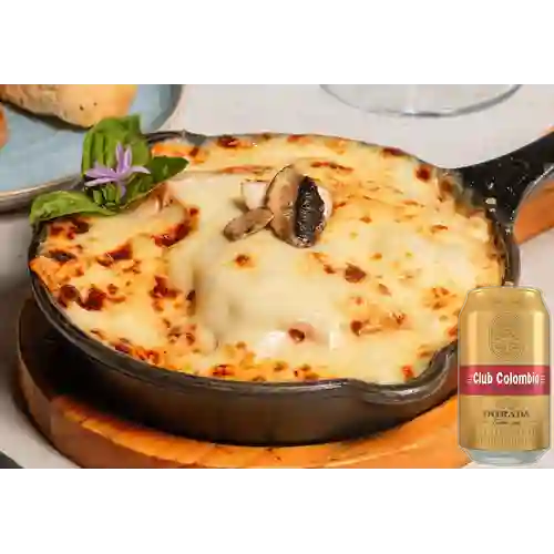 Combo Lasagna Trattorina + Club col. Dorada Lta 330ml