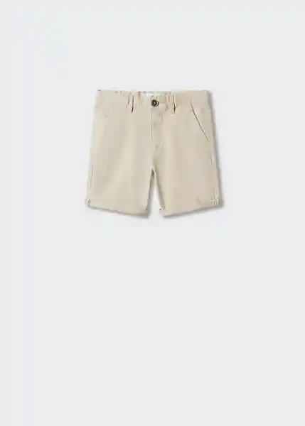 Bermuda Pico Beige Talla 14 Niños Mango