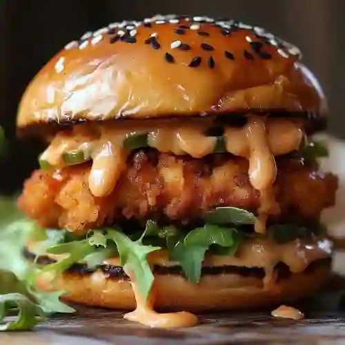 Burger Lleras Pollo Crispy
