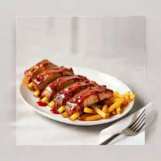 Costillas de Cerdo con Bbq