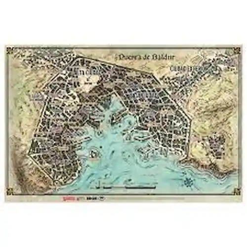 Chokolha Juego de Mesa D&d Mapa de Puerta de Baldur