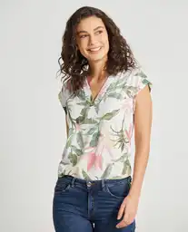 Camiseta Crudo Puro Claro Mujer Talla L 609d001 Esprit