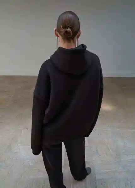 Buzo Sudadera Hamlet Marron Talla M Mujer Mango