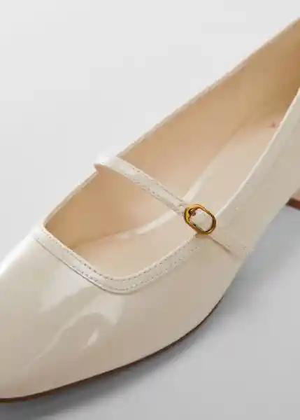 Zapatos Celia Beige Talla 37 Mujer Mango