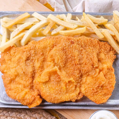 Pechuga a la milanesa