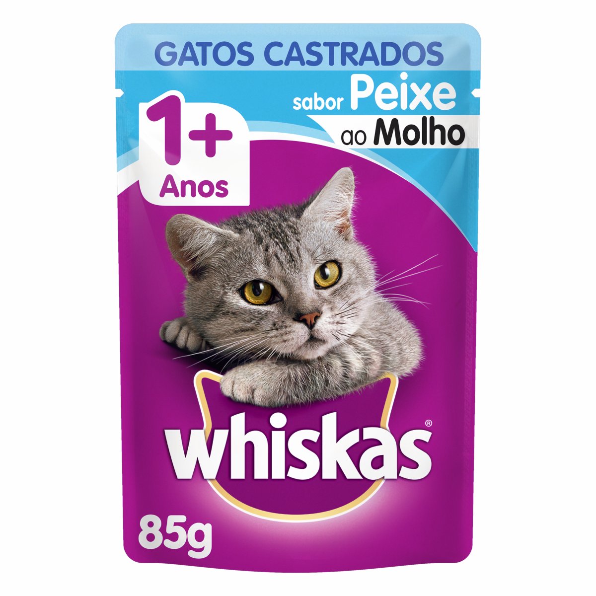 Whiskas Alimento para Gato Castrado Sabor Pescado 85 g