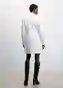 Abrigo Sugus Blanco Talla XS Mujer Mango