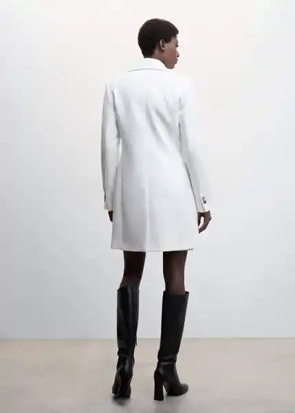Abrigo Sugus Blanco Talla XS Mujer Mango