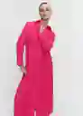 Vestido Tulipa-A Fucsia Talla M Mujer Mango