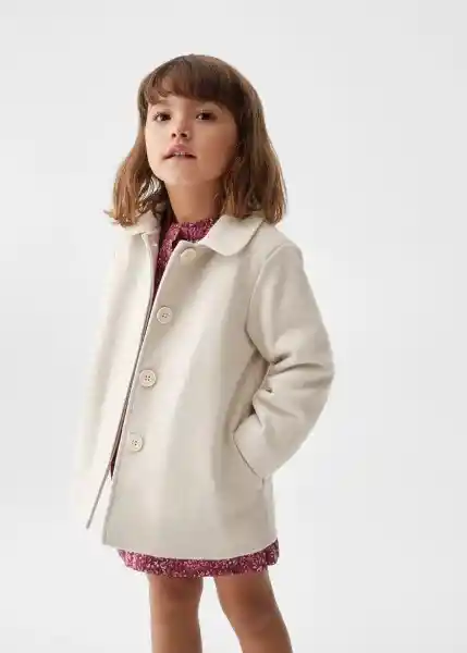 Abrigo Ennis Crudo Talla 71 Niña Mango