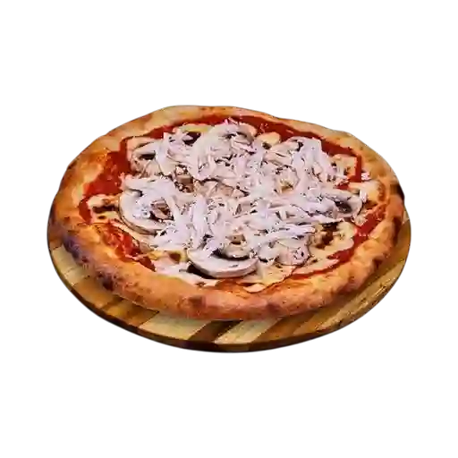 Pizza de Pollo con Champiñones