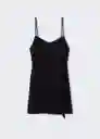 Vestido Lari Negro Talla M Mujer Mango