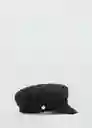 Gorra Chan Negro Talla M Mujer Mango