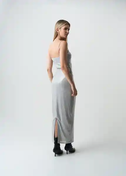 Vestido Gris Husky Claro Talla S Mujer 473G002 Naf Naf
