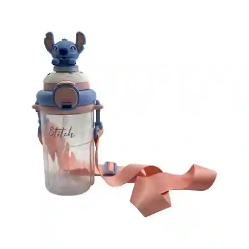 Vaso Plástico Tritan Con Correa Serie Stitch Dinner Party Miniso