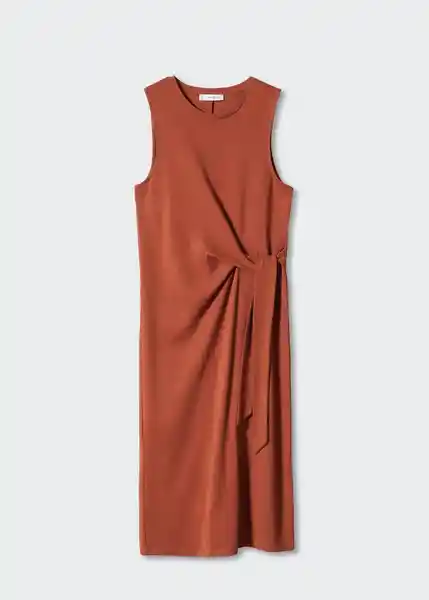 Vestido Fertina Terracota Talla L Mujer Mango