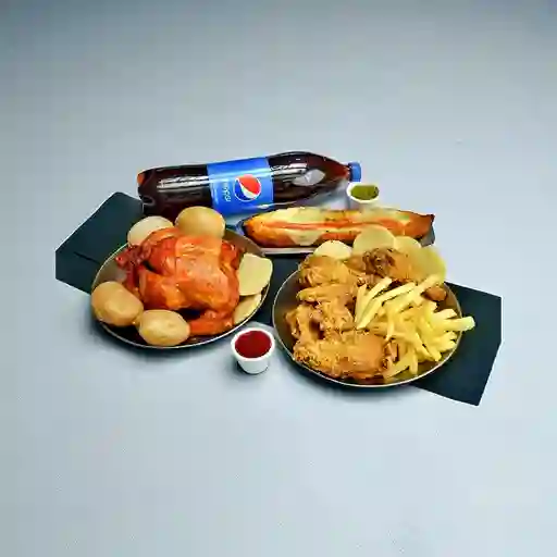 1/2 Medio Pollo Asado 1/2 Pollo Broaster