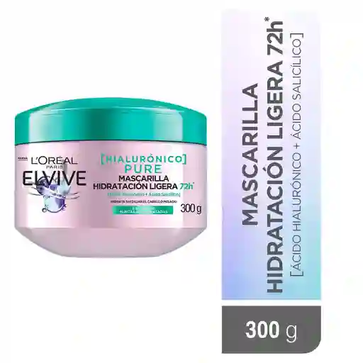 Tratamiento Capilar Elvive Loreal Paris Hidra Purificante Pure 300 gr