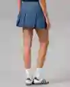 Falda Mujer Con Tablas Azul Morfo Oscuro Talla 14 44595 Rifle