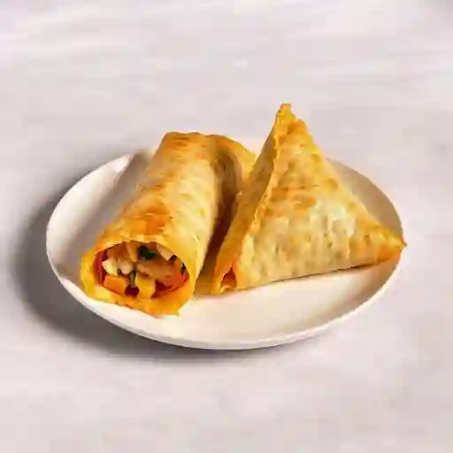 Lumpias De Vegetales Con Pollo