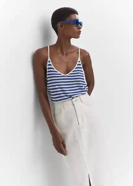 Top Huge Crudo Talla S Mujer Mango