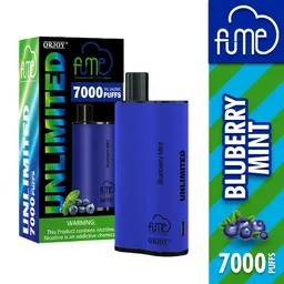 Vape Fume Blueberry Mint (5%) Unlimited 7000 Puffs - 1 Ud.