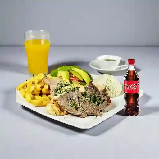 Combo Asado Tres Carnes + Coca Cola Original 600ML