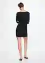 Vestido Sky Negro Talla S Mujer Mango