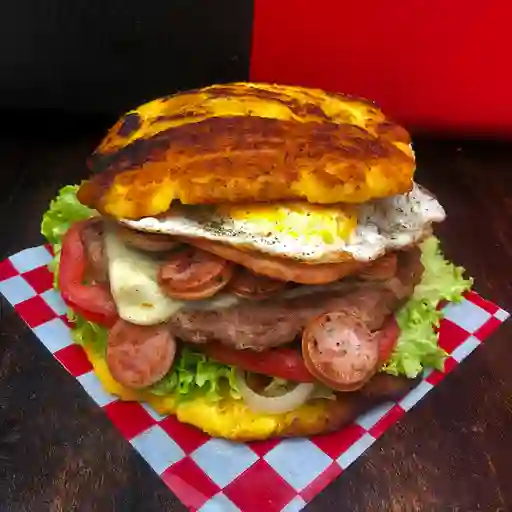 Hamburguesa Riquelme con Plátano