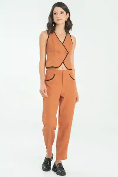 Pantalón Alickh Color Café Caramelo Talla 8 Ragged