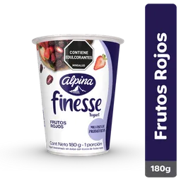 Finesse Yogurt con Probióticos Sabor Frutos Rojos