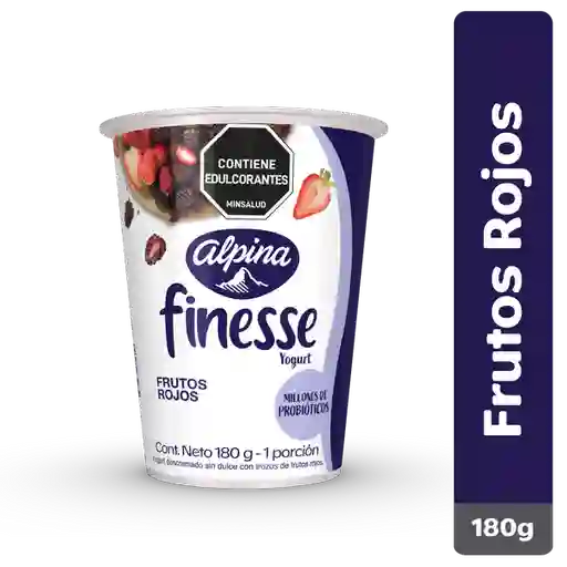 Finesse Yogurt con Probióticos Sabor Frutos Rojos