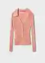 Saco Cardigan Anto Salmon Talla 24 Mujer Mango