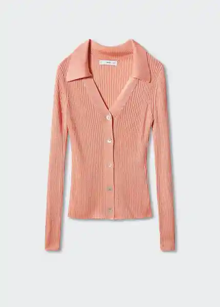 Saco Cardigan Anto Salmon Talla 24 Mujer Mango