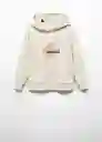 Sudadera Siluet Off White Talla 08 Niños Mango