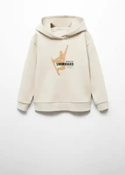 Sudadera Siluet Off White Talla 08 Niños Mango