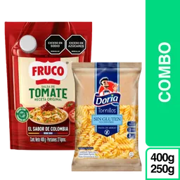 Combo Fruco Tomate + Doria Tornillos 250 g