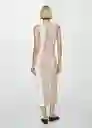 Vestido Rainbow Beige Talla XS Mujer Mango