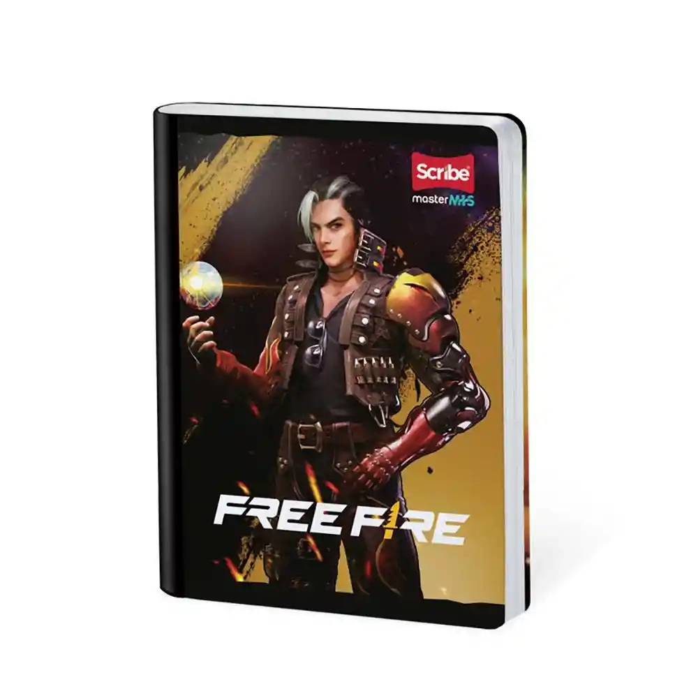 Cuaderno Freefire Master Mas Cuadriculado 100 Hojas Cosido Scribe