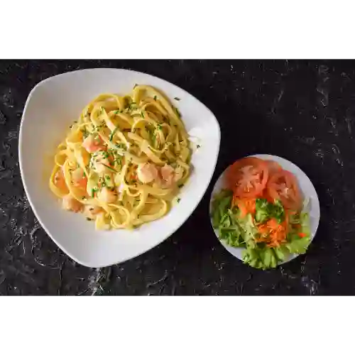 Pasta con Camarones