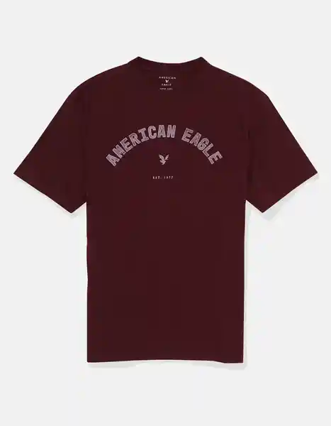 Camiseta Hombre Vinotinto Talla MEDIUM 4290613 American Eagle